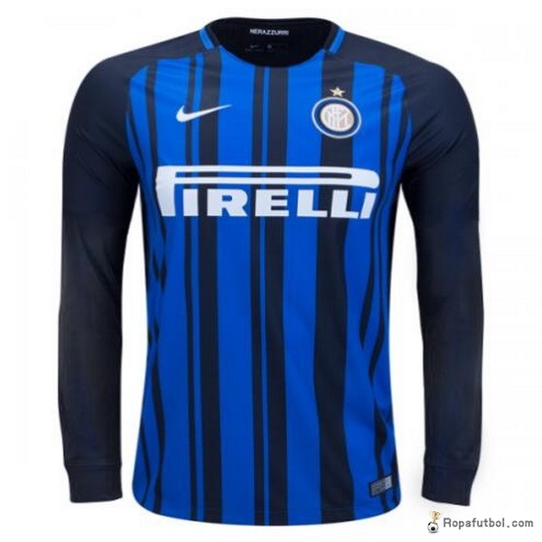 Camiseta Inter de Milán Replica Primera Ropa ML 2017/18